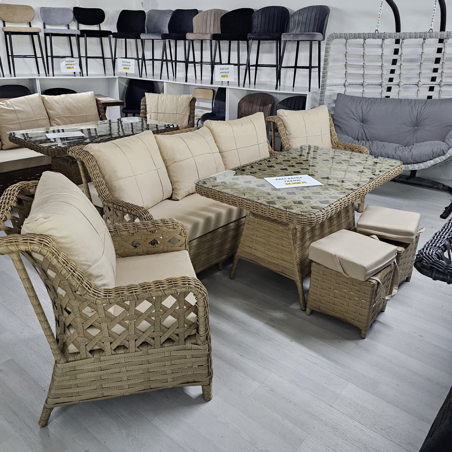Rattan bahçe seti